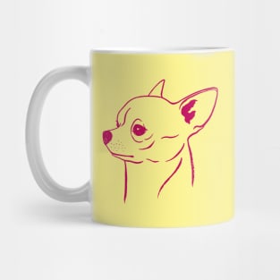 Chihuahua (Yellow and Berry) Mug